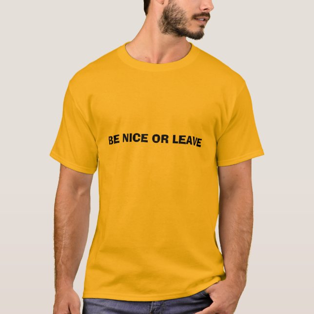 T-SHIRT SEJA AGRADÁVEL OU LICENÇA (Frente)