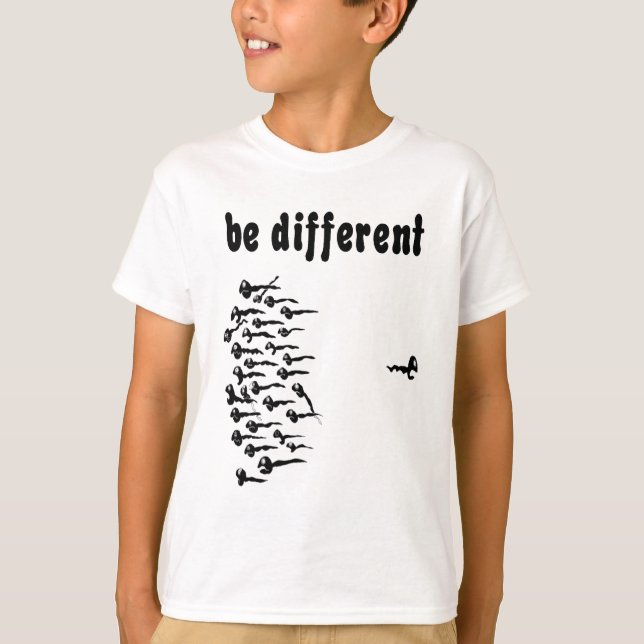 T-shirt Seja esperma diferente (Frente)