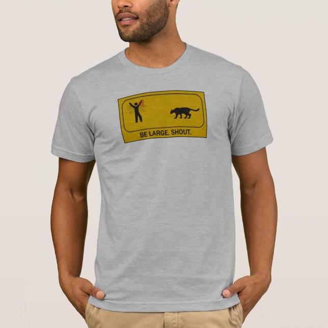 T-shirt Seja grande. Shout. (Frente)