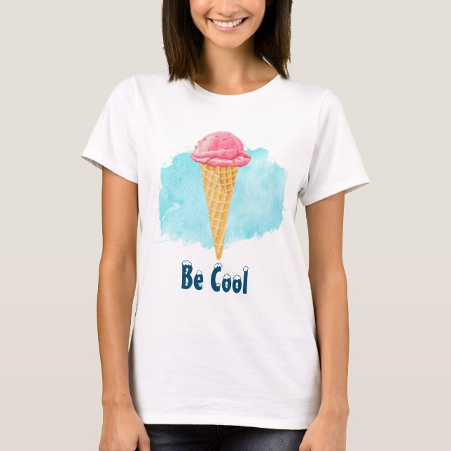T-shirt Seja Legal Cone Sorvete (Frente)