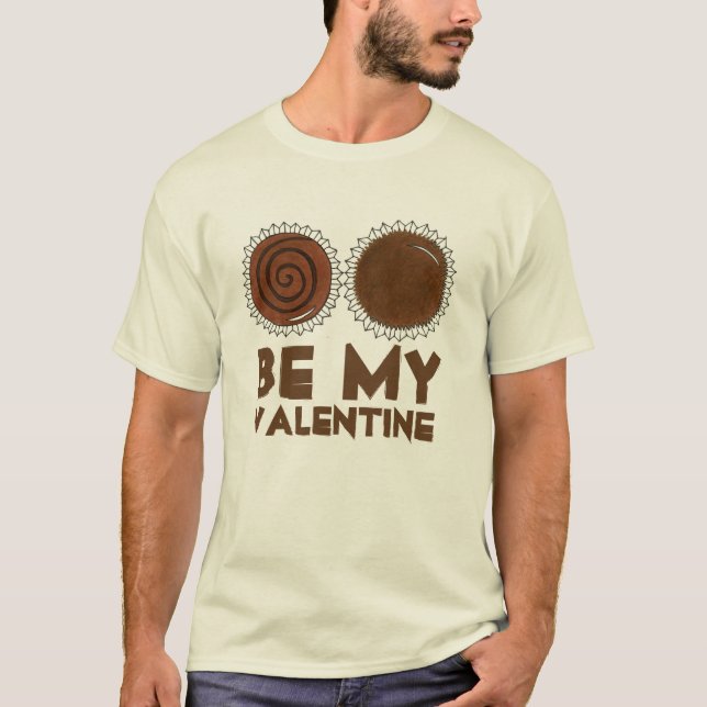 T-shirt Seja Meu Namorados Chocolate Bon Bon Candy Chocola (Frente)