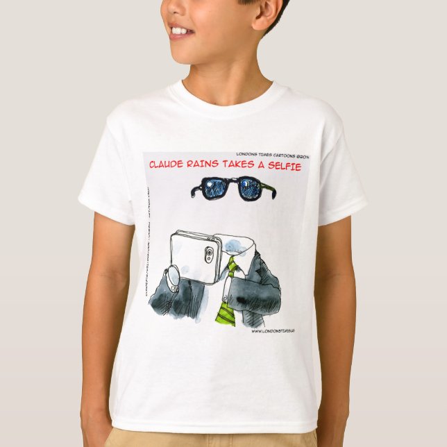 T-shirt Selfie Invisível Divertido (Frente)