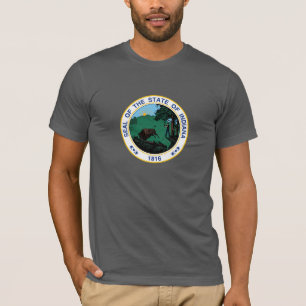T-shirt Selo de Indiana, selo do estado americano