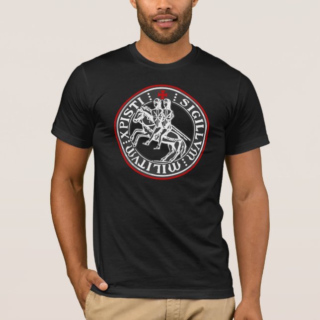 T-shirt Selo dos soldados de Templar dos cavaleiros (Frente)