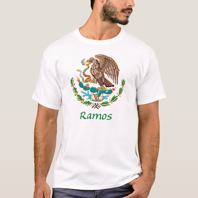 T-shirt Selo nacional mexicano de Ramos (Frente)