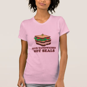 T-shirt Selos do sanduíche de clube não