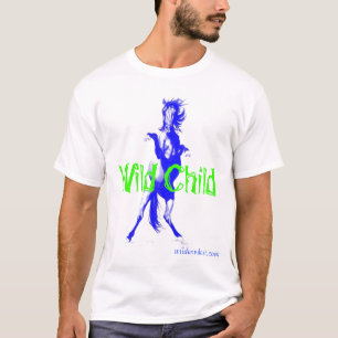 T-shirt selvagem da criança