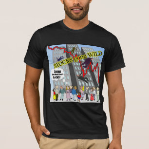 T-shirt selvagem ido estoques de Wall Street