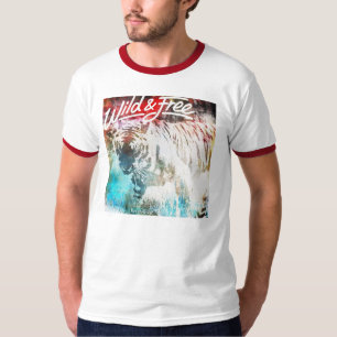 T-shirt selvagem & livre