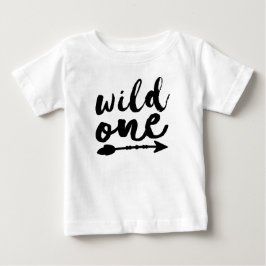 T-shirt Selvagem Um e Seta Preta | Boho | Um ano