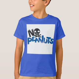 T-shirt Sem amendoins Azul Baseball T