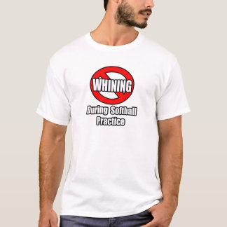 T-shirt Sem chorume durante prática de softball