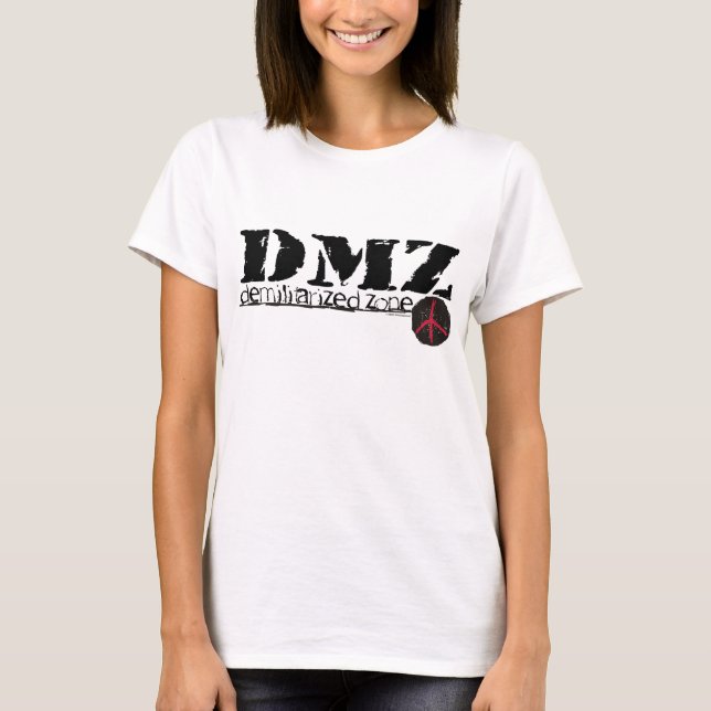 T-shirt Sem guerra da zona Demilitarized de DMZ nenhum h8 (Frente)