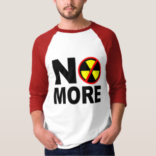 T-shirt Sem mais slogan de protesto anti-nuclear