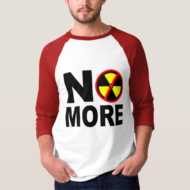 T-shirt Sem mais slogan de protesto anti-nuclear (Frente)