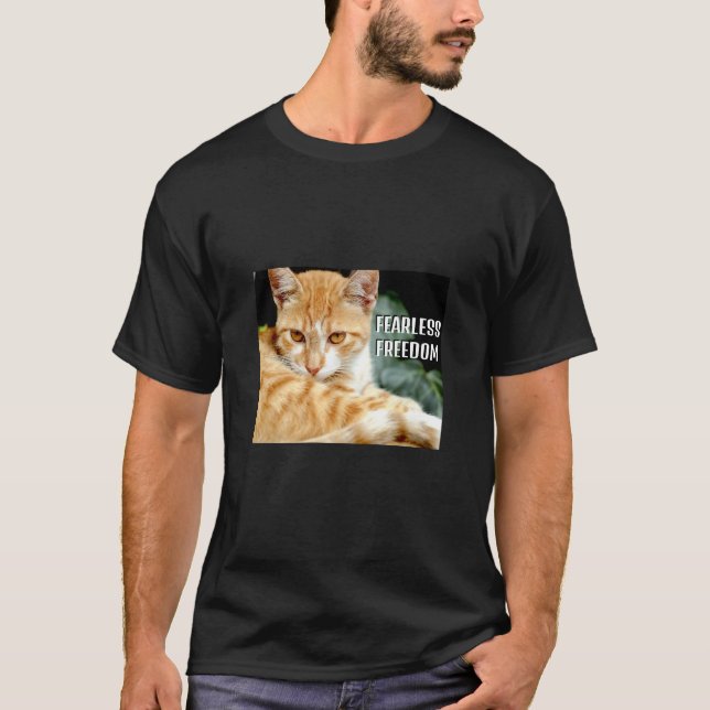 T-Shirt sem medo (escuro) (Frente)