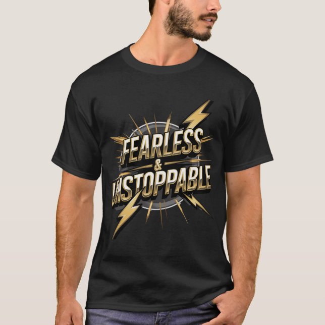 T-Shirt sem rosto e sem rolhas - Negrito e poderos (Frente)
