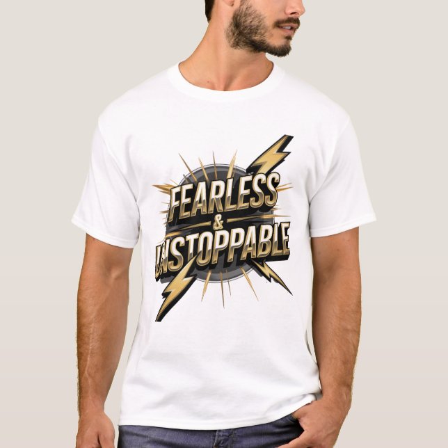 T-Shirt sem rosto e sem rolhas - Negrito e poderos (Frente)
