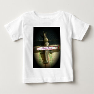 T-shirt Sempre Ame o Design de Arte Inspiradora do Coelho