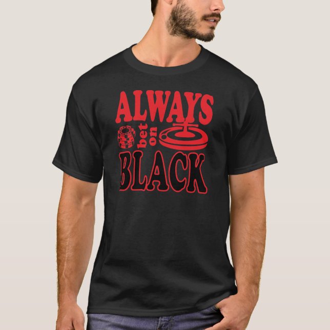 T-shirt Sempre aposta no preto - jogador (Frente)