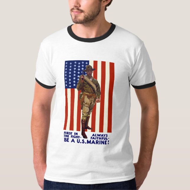 T-shirt Sempre fiel -- Seja um fuzileiro naval dos E.U. (Frente)
