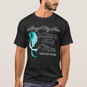 T-shirt Sempre meu herói na mamã da memória - câncer d