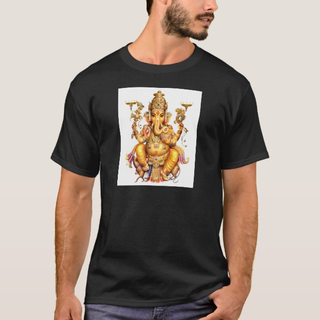 T-SHIRT SENHOR GANESH HINDU DEUS (Frente)