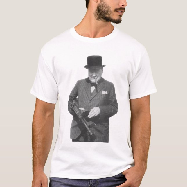T-shirt Senhor Winston Churchill (Frente)