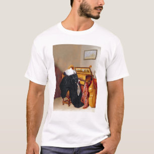 T-shirt Senhora assentada por um Virginal