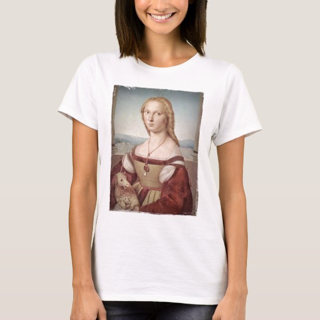 T-shirt Senhora com um Unicórnio (Frente)