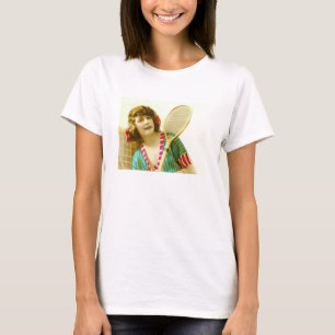 T-shirt Senhora e tênis