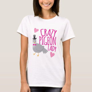 T-shirt senhora louca do pombo