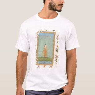T-shirt Senhora que guardara uma flor, estando por uma