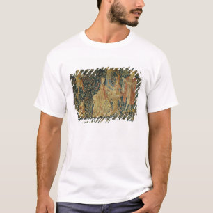T-shirt Senhora que joga o órgão portative de