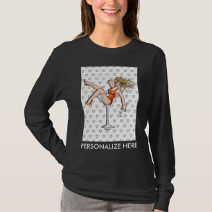 T-shirt Senhoras de Long Sleeve Tee - Olivia em Martini Gl