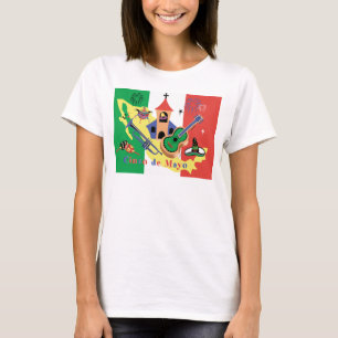 T-shirt Senhoras felizes de Cinco de Mayo