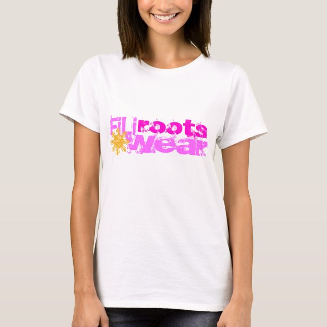 T-shirt senhoras mindinhos do filirootswear (Frente)