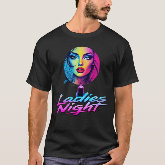 T-SHIRT SENHORAS NOITE, NOVA GARANTIA DE DESIGNER  (Frente)