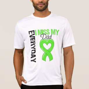 T-shirt Senhorita diária Meu Pai do linfoma I