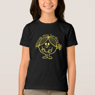 T-shirt Senhorita pequena amarela brilhante Luz do sol