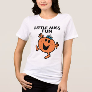 T-shirt Senhorita pequena Divertimento Waving Joyously