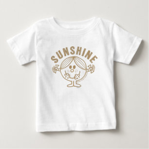 T-shirt Senhorita pequena Luz do sol de Brown