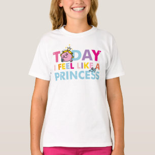 T-shirt Senhorita pequena princesa   que eu sinto como uma