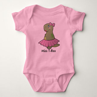 T-shirt Senhorita T-Rex Bodysuit Tutu do dinossauro do