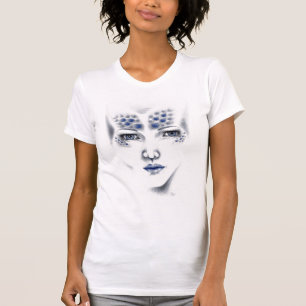T-shirt Senhorita Universo Dama Alien Fantasia Ficção Cien