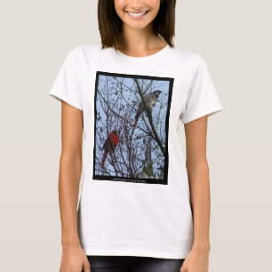 T-shirt Sentinels Blue Jay e Cardeal por Lee Hiller