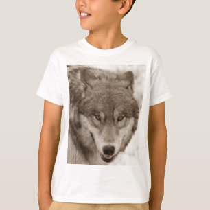 T-shirt Sepia Wolf