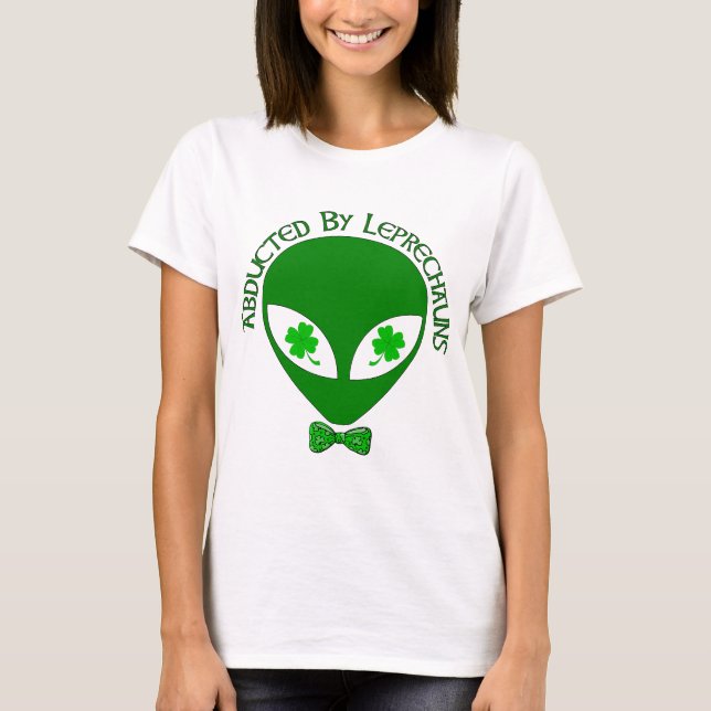 T-shirt Sequestrado pelos Leprechauns estrangeiros (Frente)