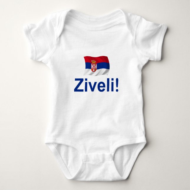 T-shirt Serbia Ziveli! (Frente)