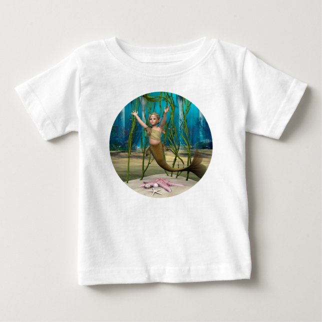 T-shirt Sereia Bebê (Frente)